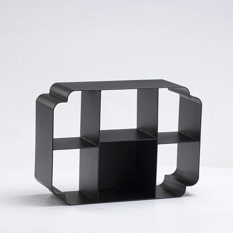 

Grass and wood temple, new Chinese-style wrought iron tea shed storage display rack, tea set accessories