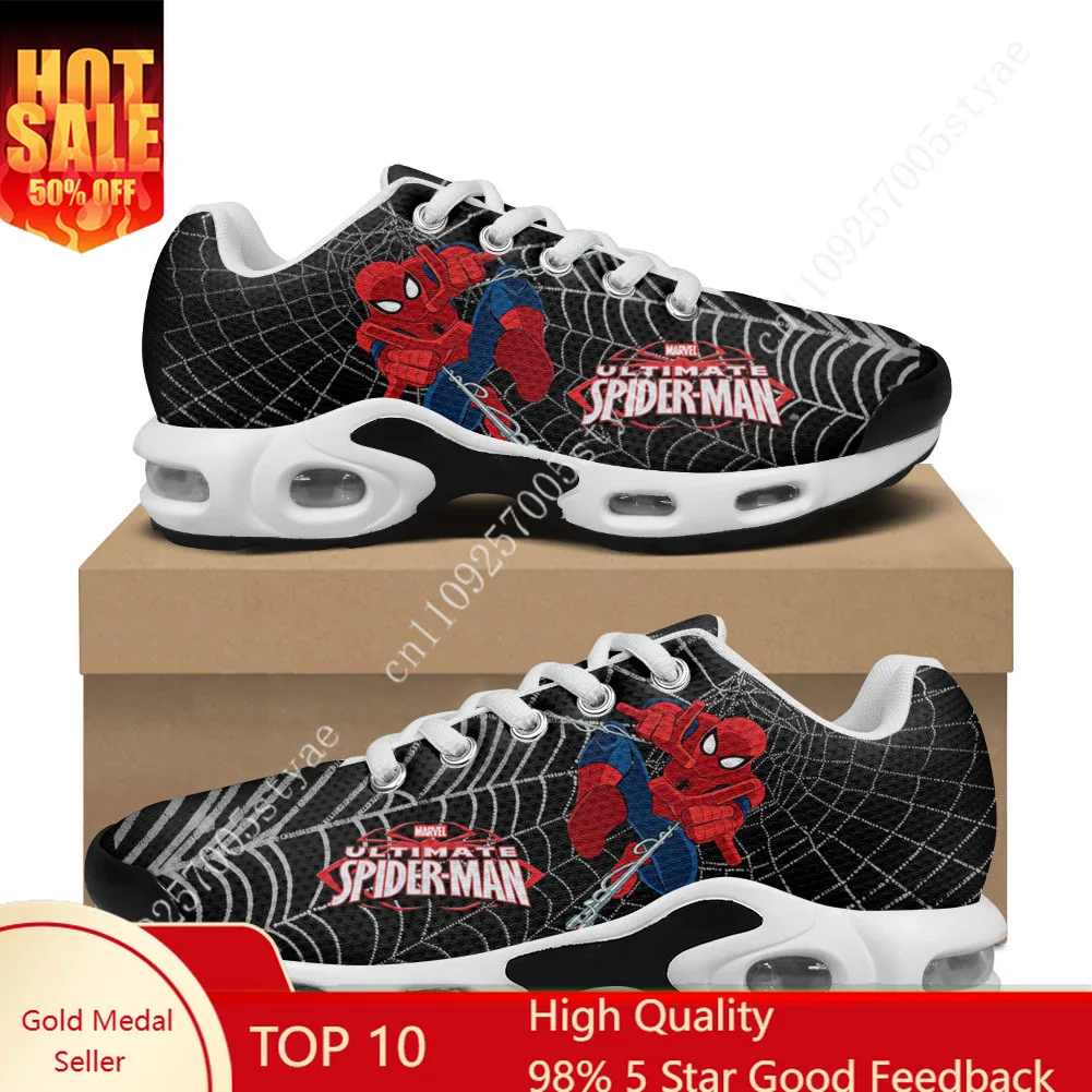 

Marvel Spider-Man Avengers Air Cushion Sneakers Mens Womens Sports Shoes Lightweight Hiking Mountain Climbing Custom Shoes