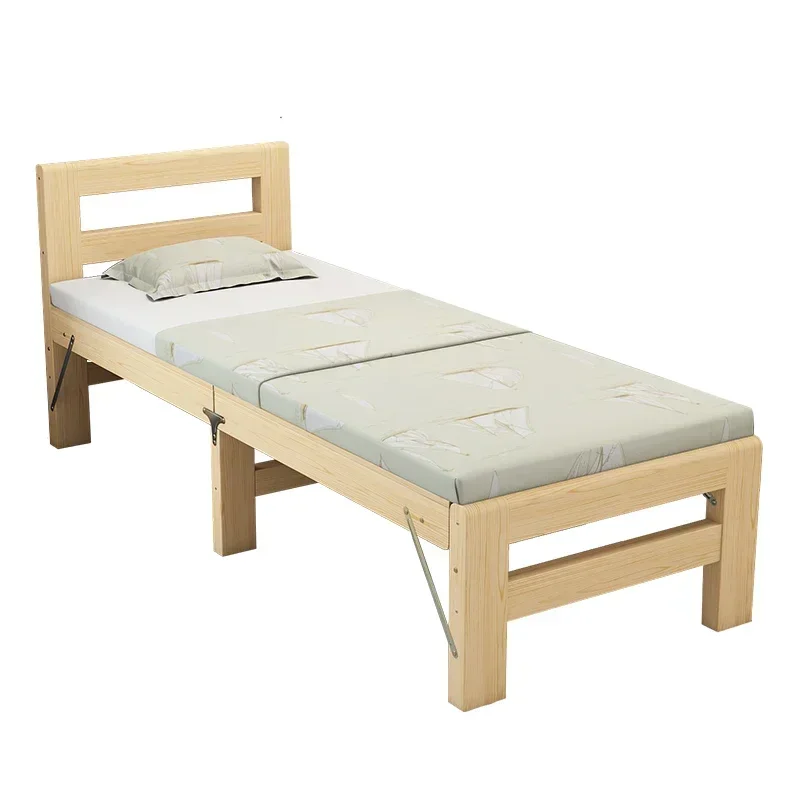 Single Bed Wooden Modern Bedroom Spa Sturdy Durable