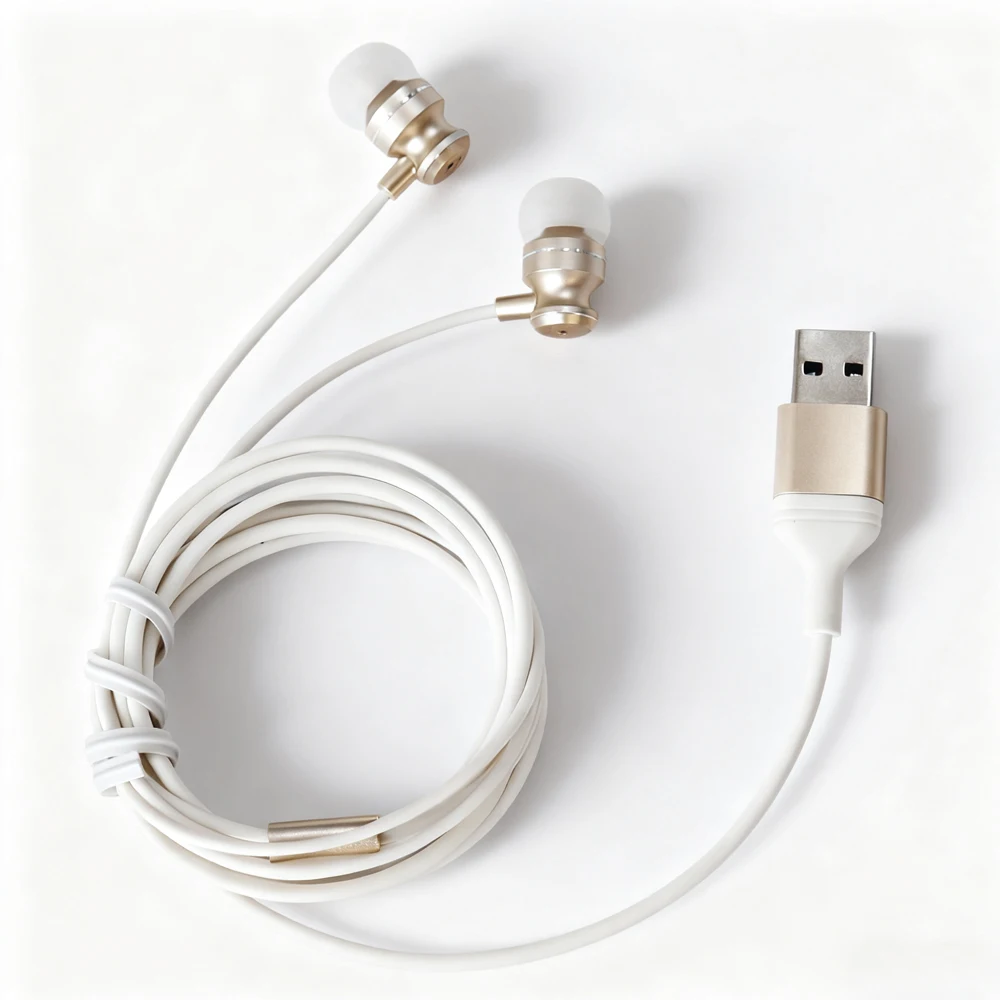 Portable Otitis Media Deafness Tinnitus Relief Red Light Irradiator 650nm Ear Care Earplugs USB Type-C Interface Ear Canal Line