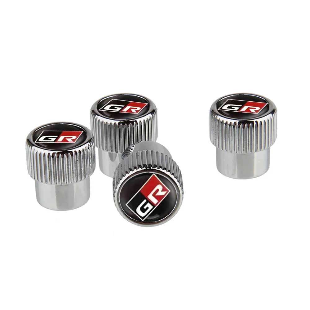 Tire Valve Cap GR Logo Type Anti-theft For Toyota  Sport Gazoo Racing Corolla RAV4 C-HR Mirai Avensis Prado Tire Hexagon Bolt