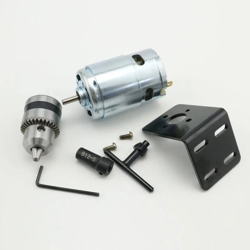 895 small electric drill bench drill 775 DC hand electric drill drilling angle grinding cutting machine DIY model electric motor