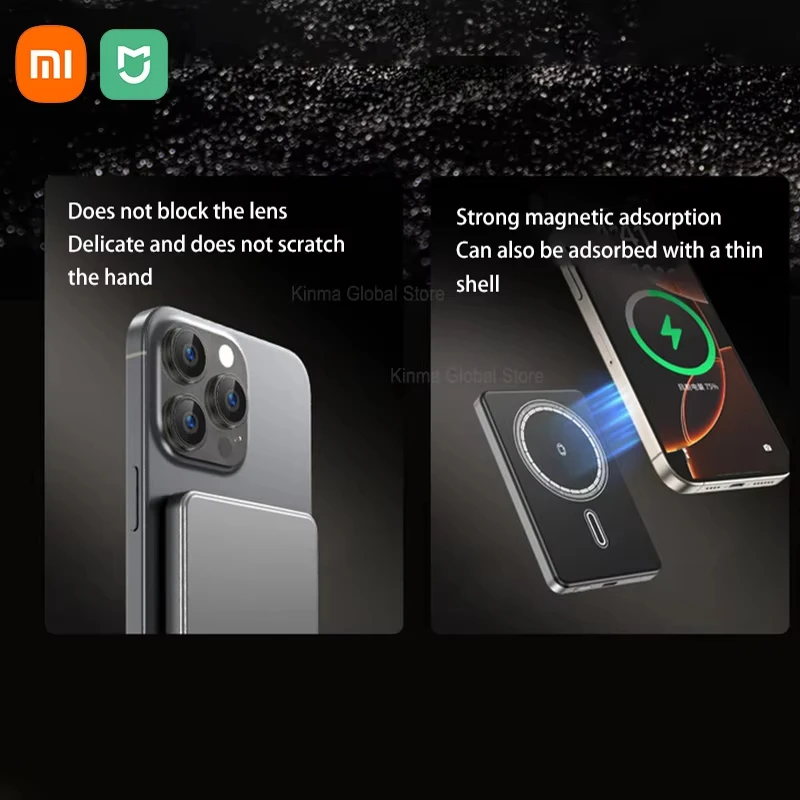 Xiaomi 500000mAhPD22.5W شحن سريع محمول مغناطيسي لاسلكي قوة البنك بطارية خارجية ل Magsafe آيفون سامسونج