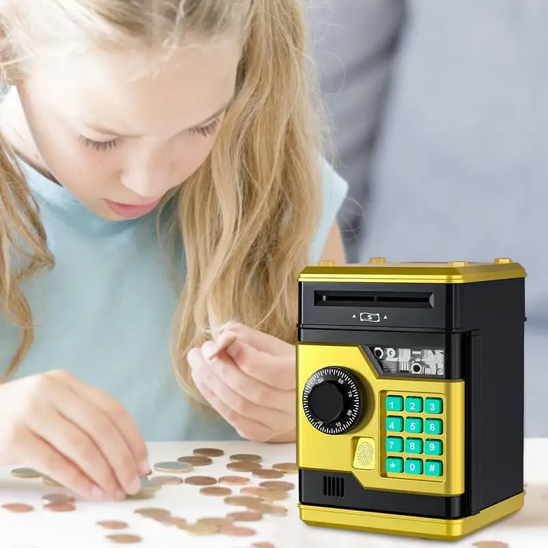 

Электронный банк денег для детей, авто прокрутка, бумажный копилка, банк монет, креативные игрушки, банк монет, большая емкость для изменения