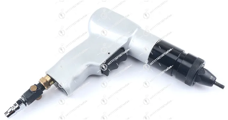 Pneumatic setting rivet nut tool with quick-change 1/4