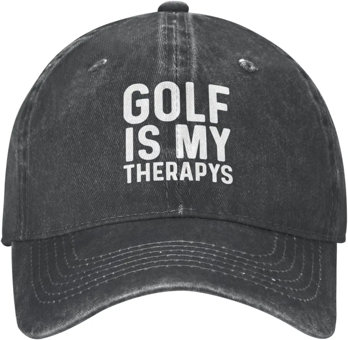 Golf is My Therapys Hat Women Baseball Hat Graphic Hats