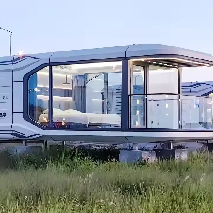 

Современная модная и роскошная дизайнерская походная капсула с интеллектуальной системой космической каюти