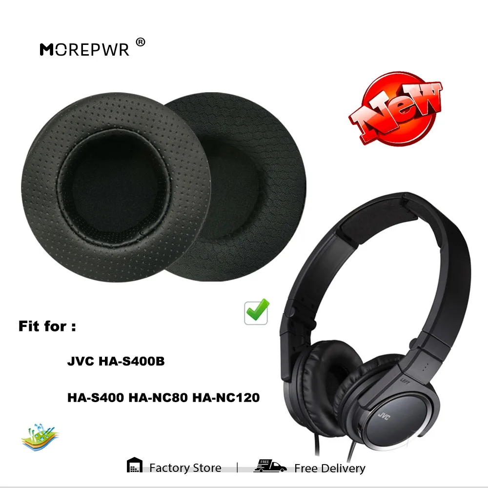 

Morepwr новые обновленные Сменные амбушюры для JVC HA-S400B HA-S400 HA-NC80 HA-NC120 детали гарнитуры Кожаная подушка бархатные амбушюры