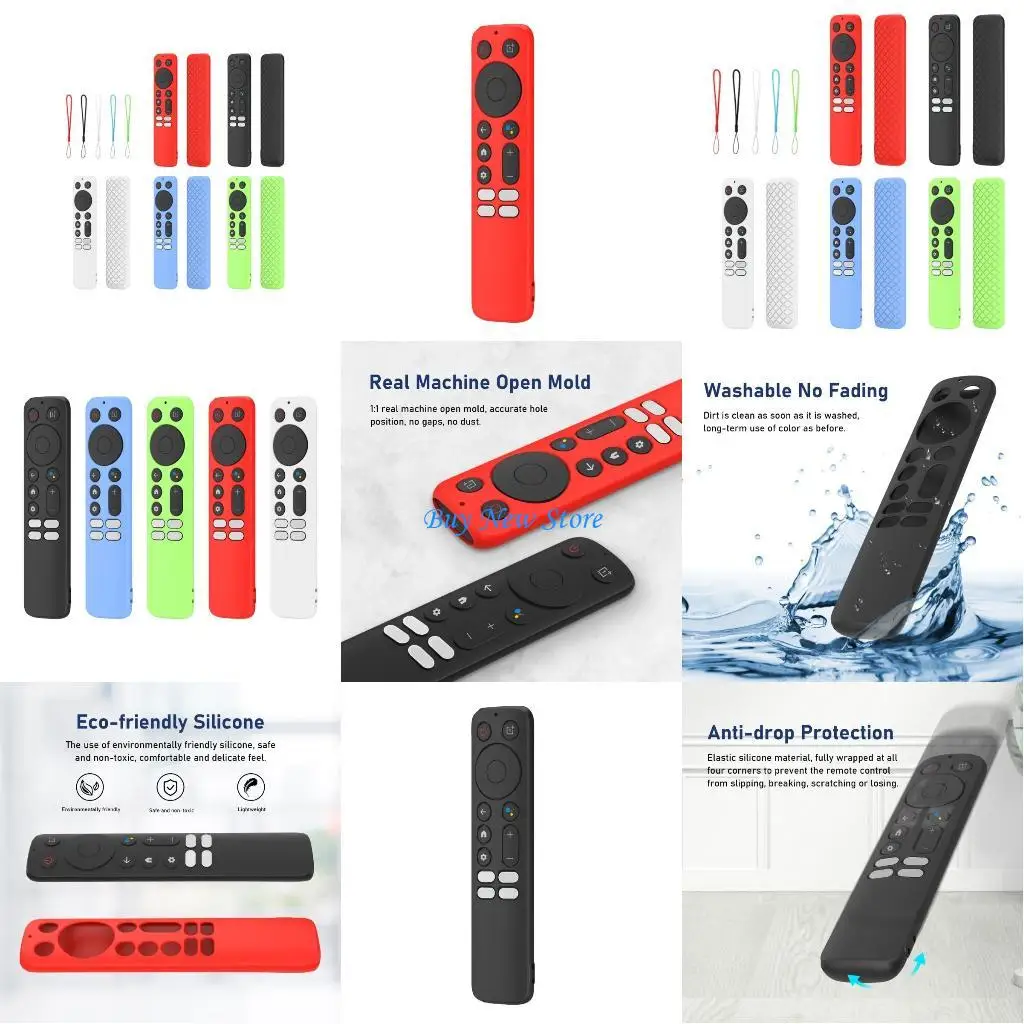 

20CE Protective Remote Bumpers Case for TV Q2 Remote Control Washable Back Cover Full Protective Case Bags