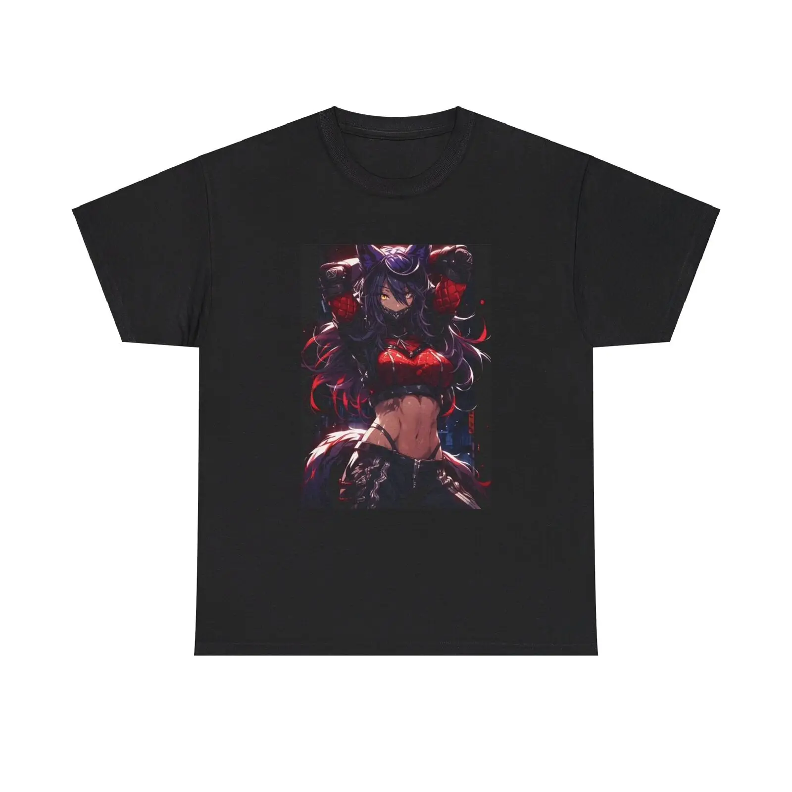 

Waifu Anime T-shirt Girl Graphic Cartoon Retro Gaming Unisex Heavy Tee Gamer 2