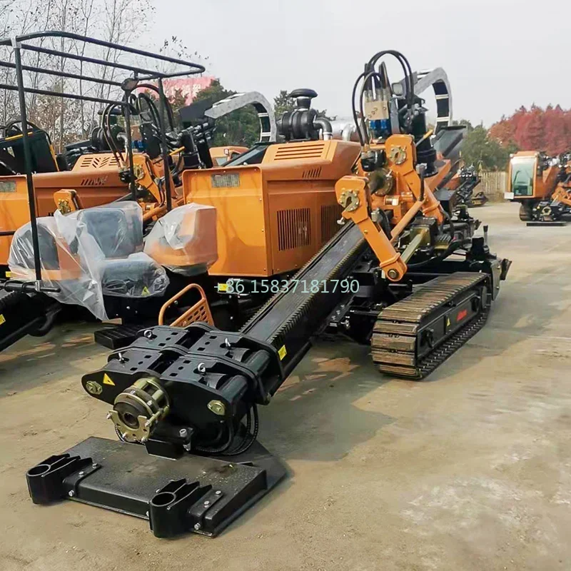 65HP Pipeline Project Horizontal Directional Drilling Rig Machine HDD 16T Orientation HDD Drill Rig Underground Construction