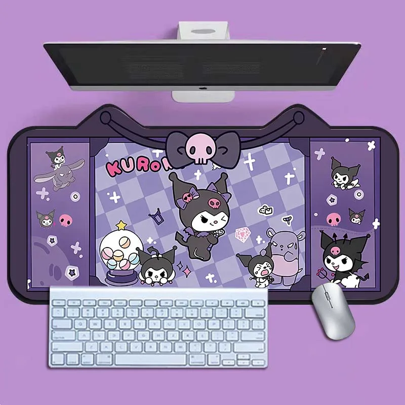 

Kawaii Mouse Pad Cartoon Sanrios Oversized Mouse Pads Kuromi E-Sports Game Keyboard Pad Non-slip Desk Pad Desktop Decorations