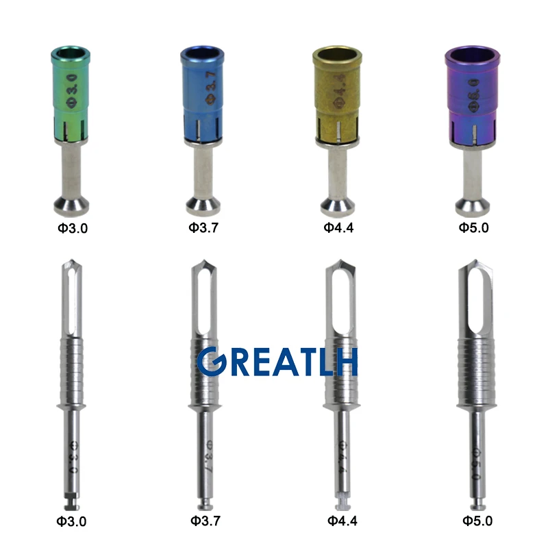 GREATLH Набор сверл для сбора костей для зубных имплантатов, боры для хирургических имплантатов, дрель для резки трепанов, стоматологические материалы, стоматологические инструменты