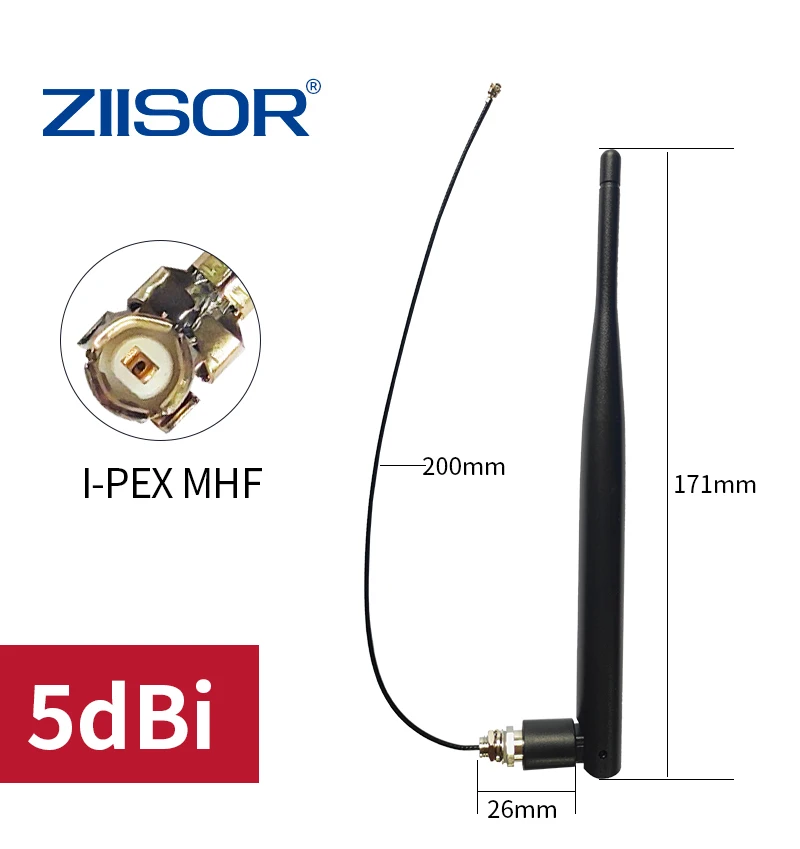 4G LTE Antenna 5dBi with Integral IPEX for 4G Router Antennas with Cable IPX for Modem Module Motherboard 20cm