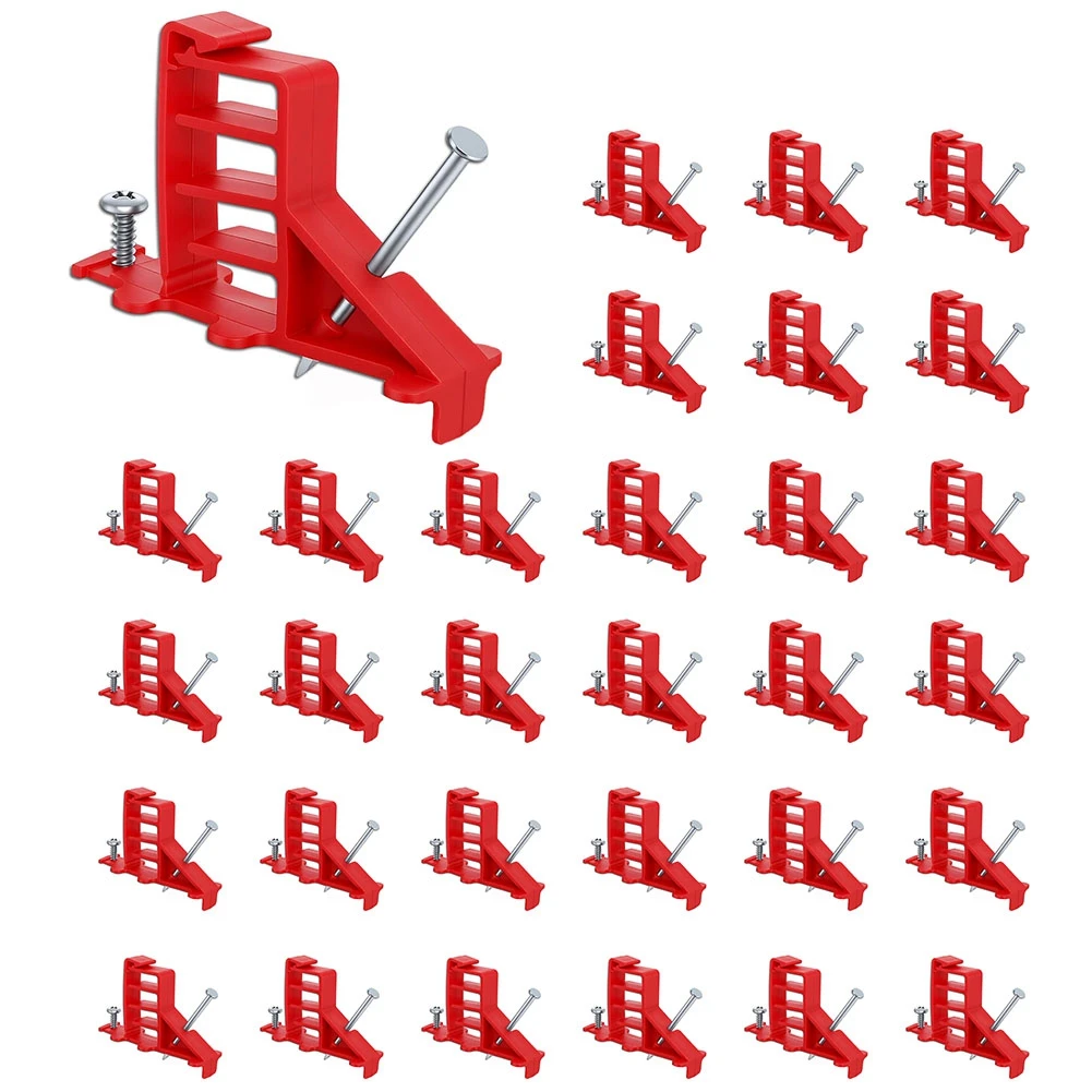 ABNL 100 Pack Multi-Cable Staples With Nails, Cable Stackers Electrical Wire Stacker Clips For Organizing Multiple Cables