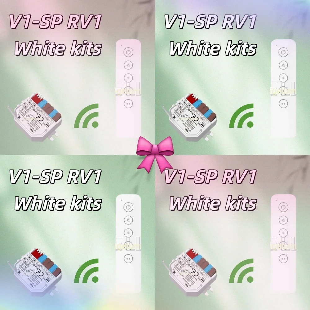 

Skydance Dimming LED Controller Mini LED Dimmer RF V1-SP 1CH*6A 12-48VDC Push Switch Dimming Funtion 3s Fade Mode RF 2.4G Remote