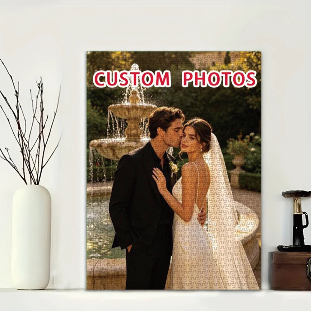 35/300/500/1068pcs Personalized Custom Photo Puzzle Couple Photos Diy Toy for Kids Anniversary Festival Best Gift