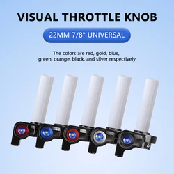 Motorcycle Universal 22mm Aluminum Visible Quick Twist Gas Throttle Settle Grips Fit For Dirt Pit Bike Motocross Enduro ATV Quad