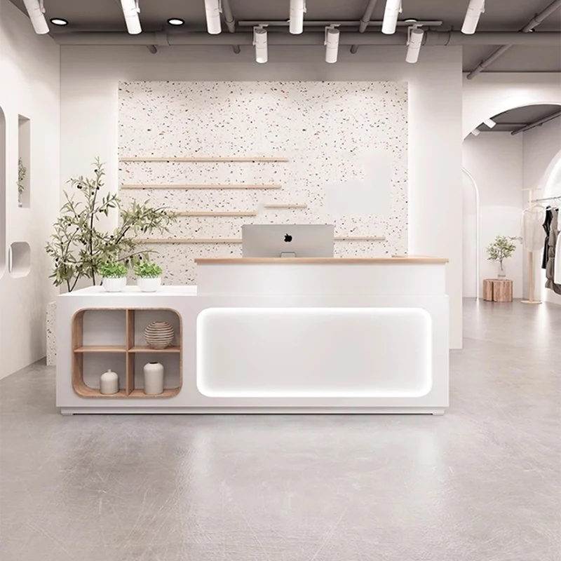

Simple Aesthetic Reception Desks Shop Luxury Best Salon Unique Modern Reception Desks Drawer Display Mostrador Office Furniture