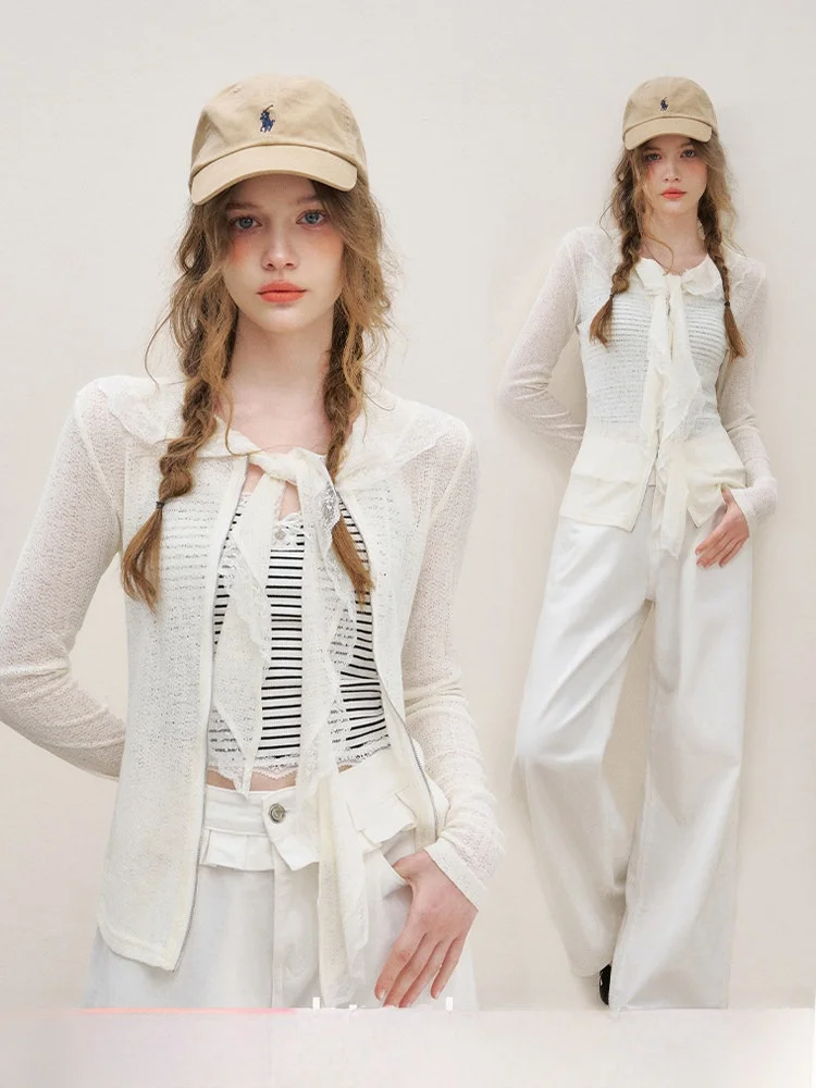 

Kroche Lace Mixed Flax Slim Fit Легкое пальто Sweet Sle Bell Sve Дизайн Полиэстер 97% лен 3% Цельный летний комплект...