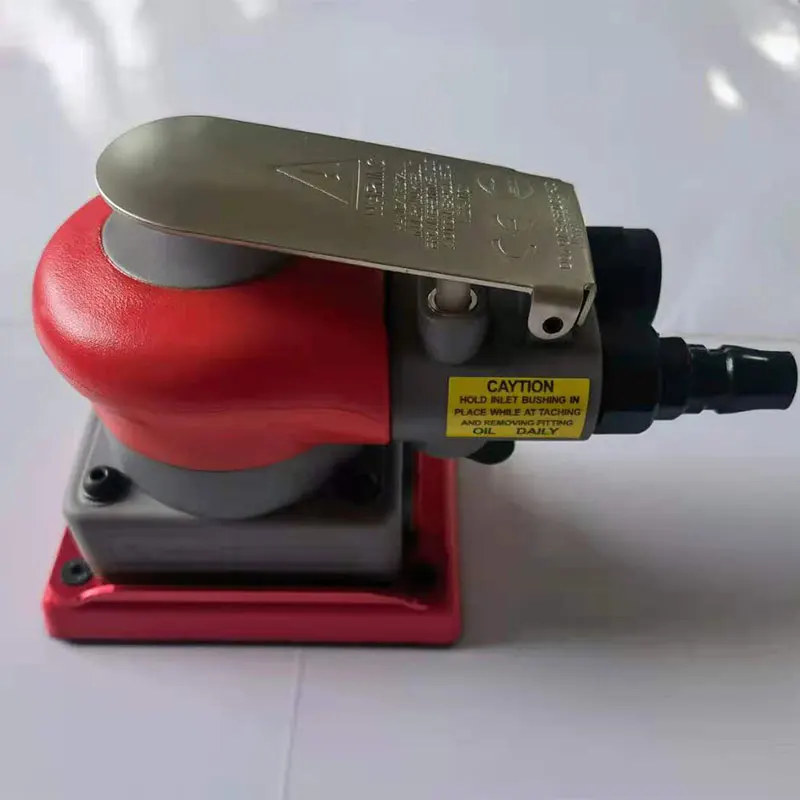 75 / 100 Mm Vierkante Pneumatische Grinder Automobiel Verf Polijsten Sinaasappelschil Droge Molen Dunne Zachte Schuurpapier Slijpen