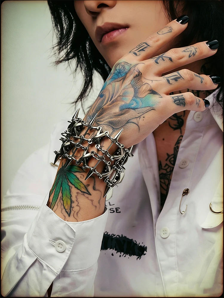 

Edgy Multi-Layer Spike Bracelet – Fashionable Jewelry & Accessories for Women & Men, Solid Copper Material, Bold Statement Piec