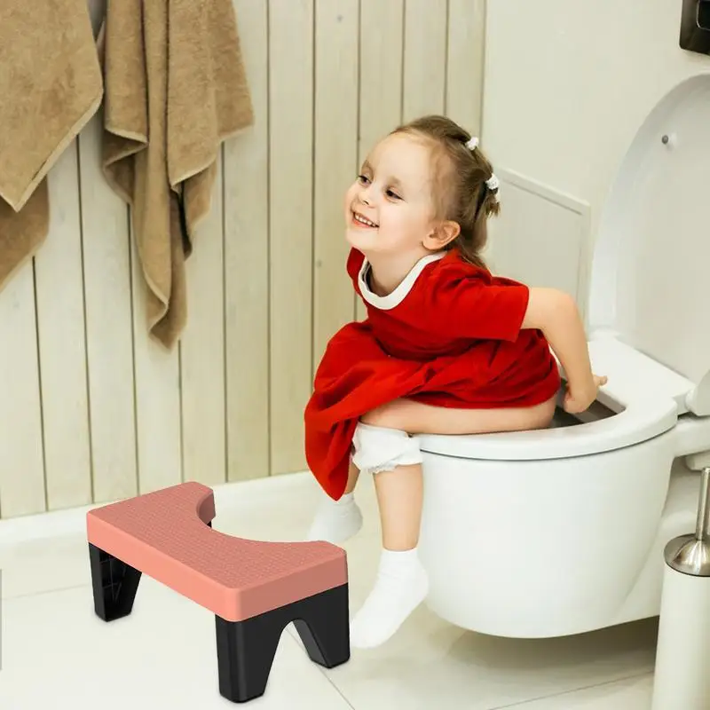 Toilet Stool Portable Squat Stool Portable Toilet Step Stool Bathroom Accessories Seat Elderly Toilet Foot Stand For Adult & Kid