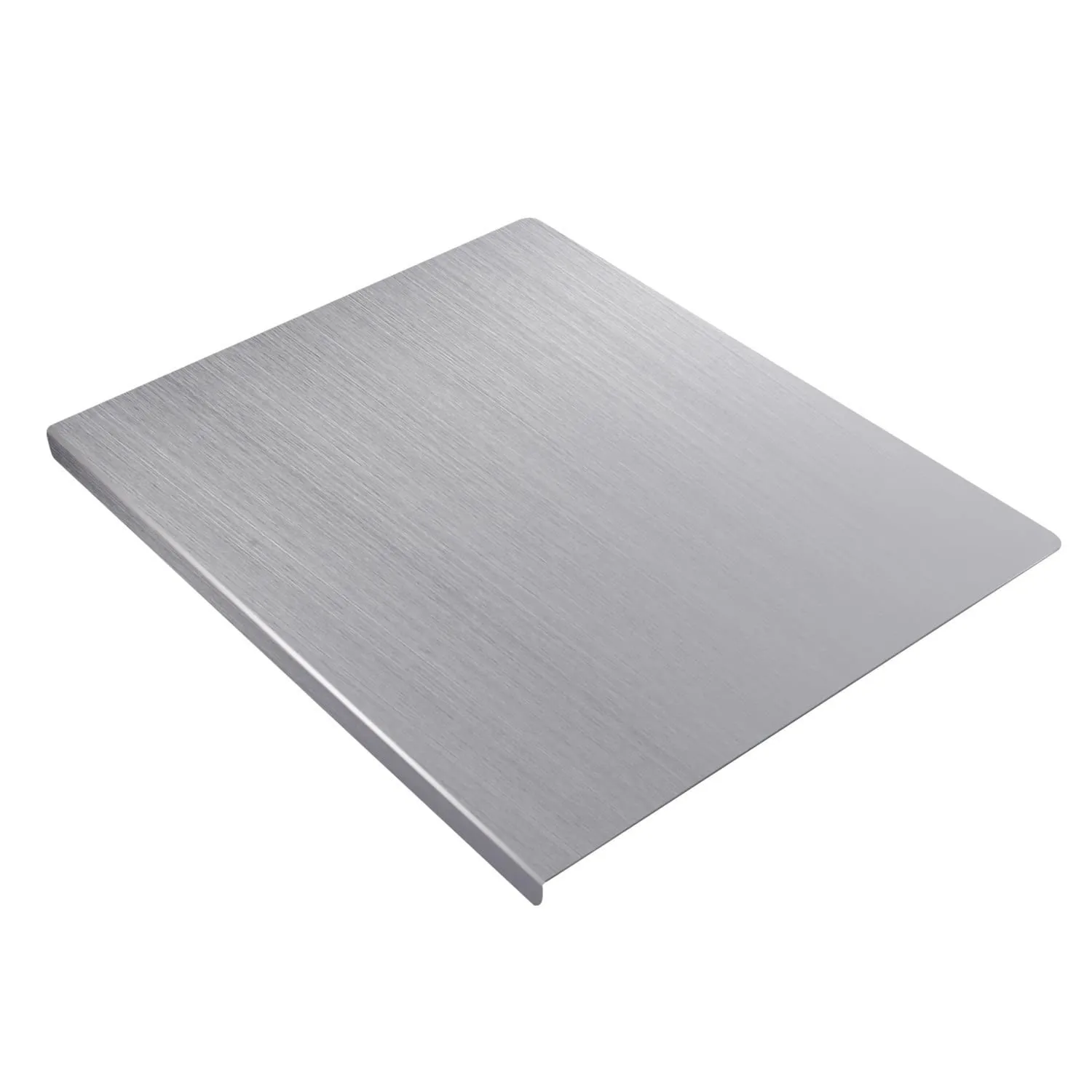 304 Stainless Steel Cutting Board With Lip Home Pizza Food Chopping Board Pastry Baking Board Countertop Protector Kitchen