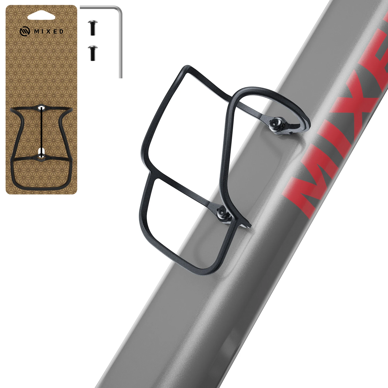Mixed Carbon Fiber Water Bottle Cage Lightweight High Impact Resistant Scratch Resistant for Road MTB Bike