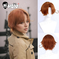 Axis Powers Hetalia Italy cosplay Wig Fiber synthetic wig「HSIU 」reddish brown short Wig+Wig cap Anime Axis Powers cosplay Wig