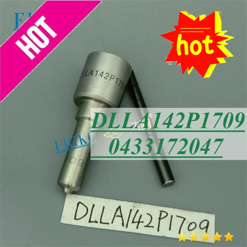 ERIKC spray nozzle crdi DLLA142P1709 0433172047 common rail fuel injector nozzle DLLA 142P 1709 for 0445120121 0986AD1047