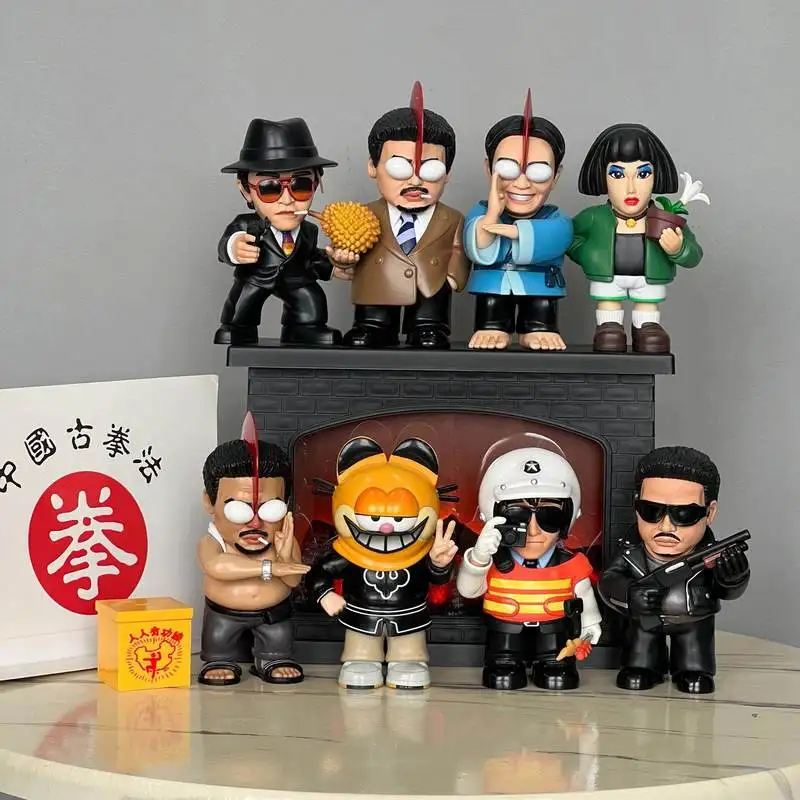Collectible Figurine Stephen Chow The King Of Destruction Chinese Kung Fu Resin Statue Desktop Car Decoration Gift For Men