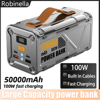 50000mAh  Large Capacity Power Bank PD100W Fast Charging Portable Charger External Battery for IPhone Xiaomi Laptop Powerbank