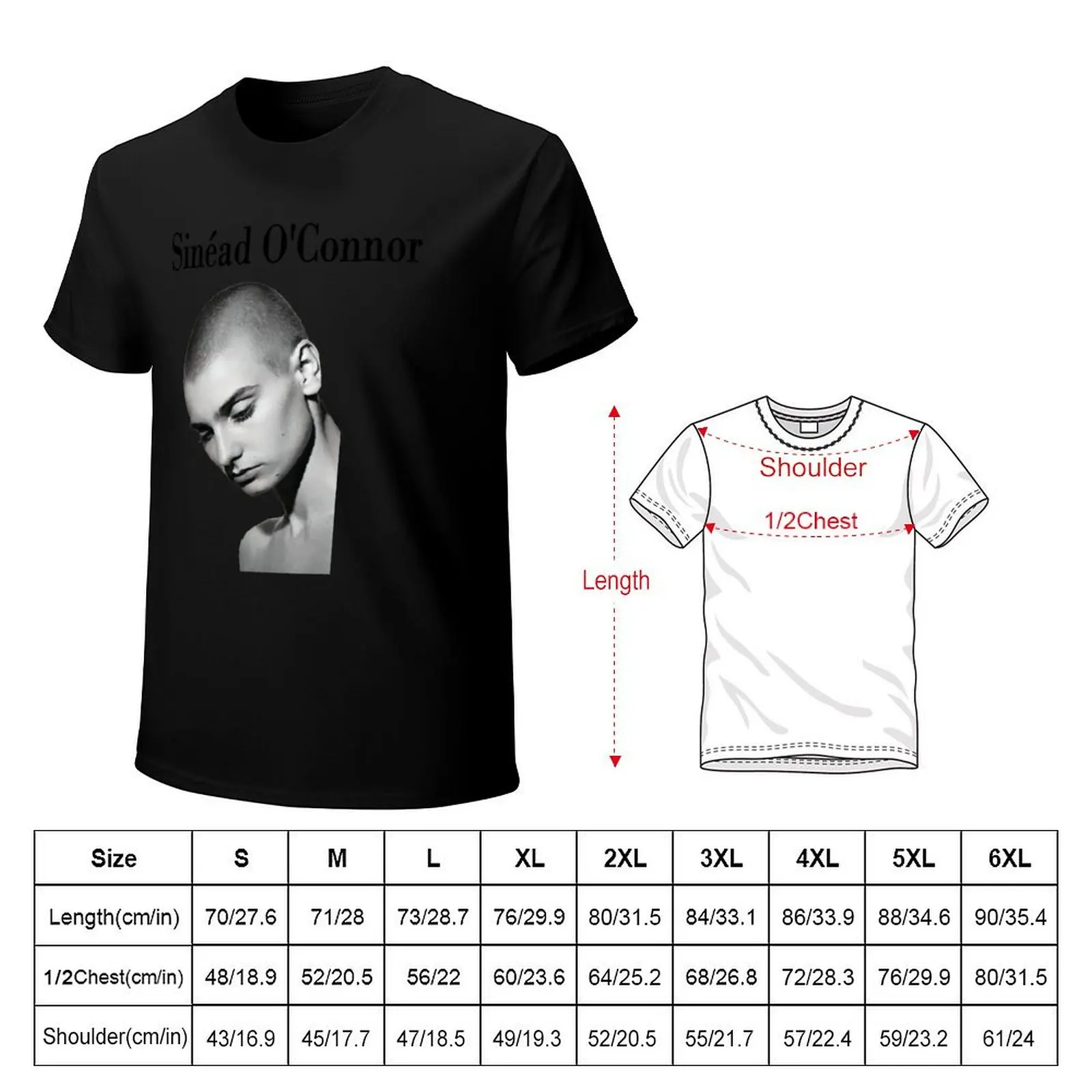 Rest In Peace Sinead O'Connor T-Shirt t shirts for man pack cotton T-Shirt