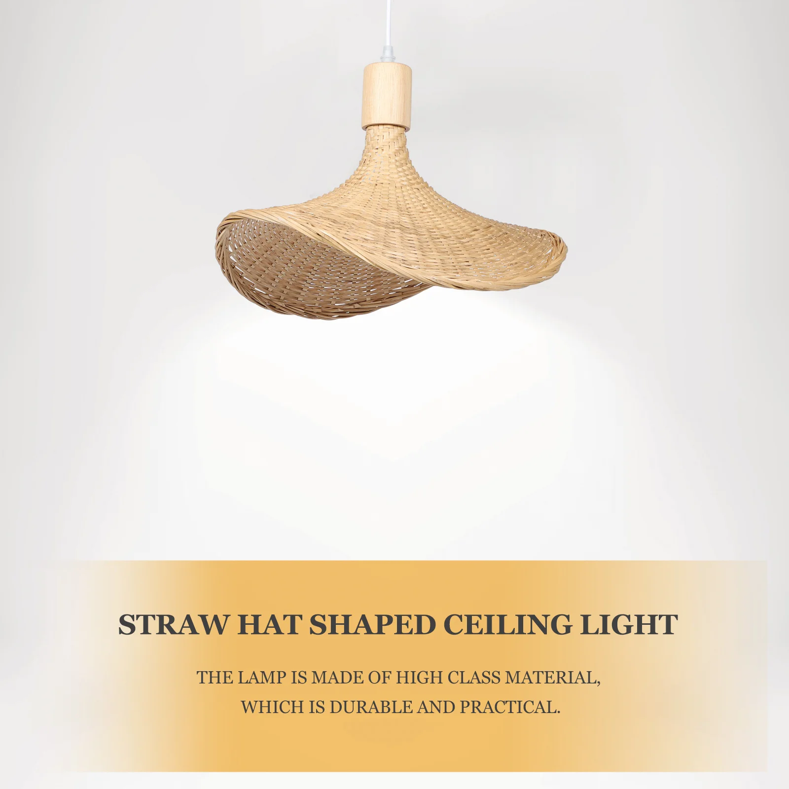 

1Pcs Chinese Style Bamboo Craft Pendant Lamp Warm Modern Ceiling Light for Indoor Home Bar Restaurant Decoration Lighting