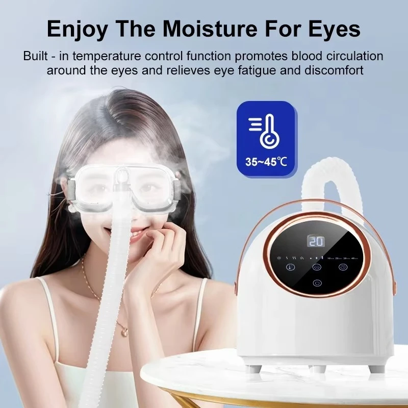 Fogging Desktop ABS Spa Machine, Steam Fumigation Eye Massager Dry Eye Moisturizing Soother