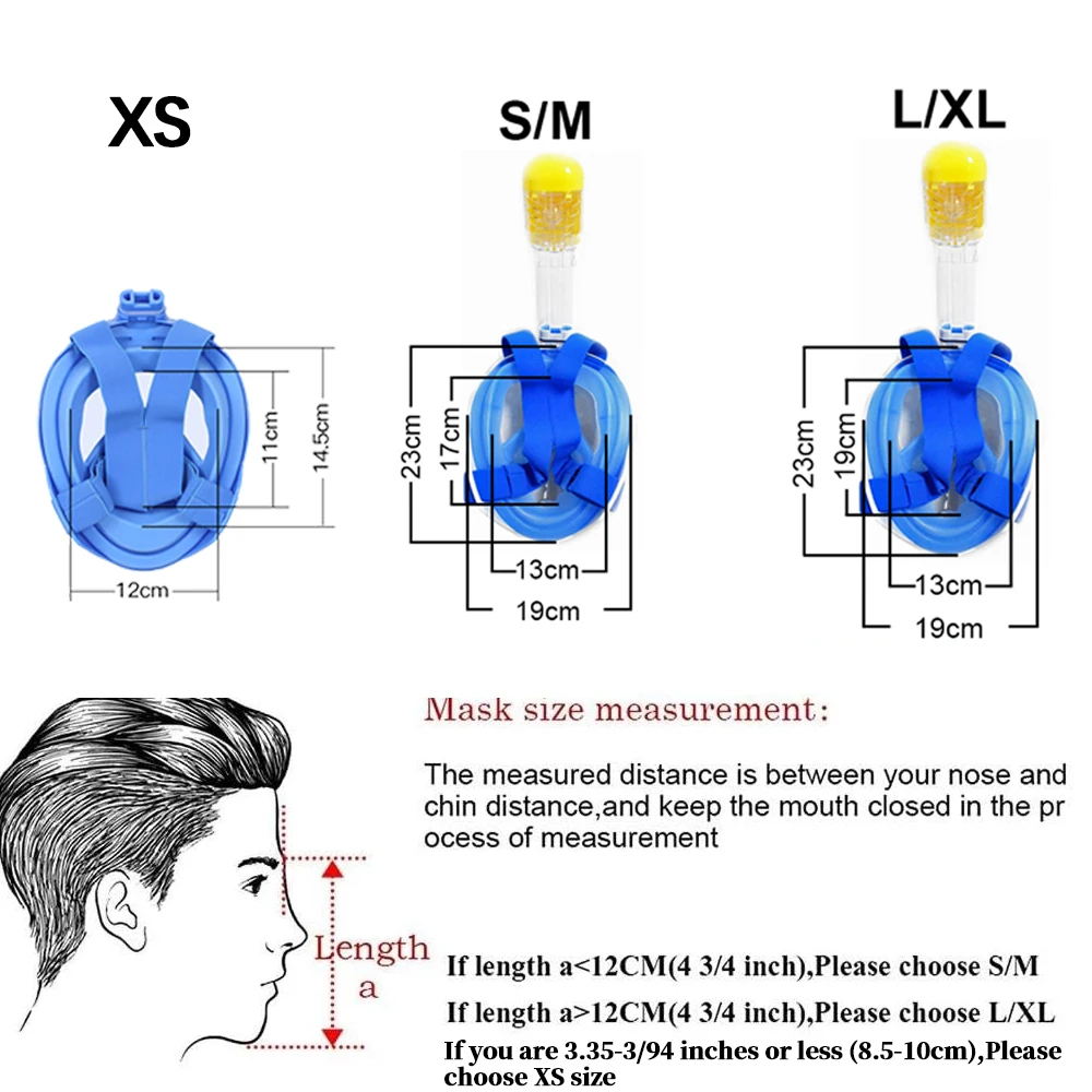 Underwater Snorkeling Full Face Children Swimming Mask Set Scuba Diving Respirator Masks Anti Fog Safe Breathing for Kids Adult