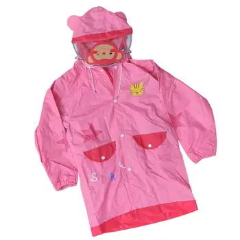 Voděodolný PVC pláštěnka s kapucí, přenosná skládací pláštěnka, lehká a odolná, nepromokavá pláštěnka pro školáky, růžová 6 nejlepší prodej Dámské PVC pláštěnky - №6
