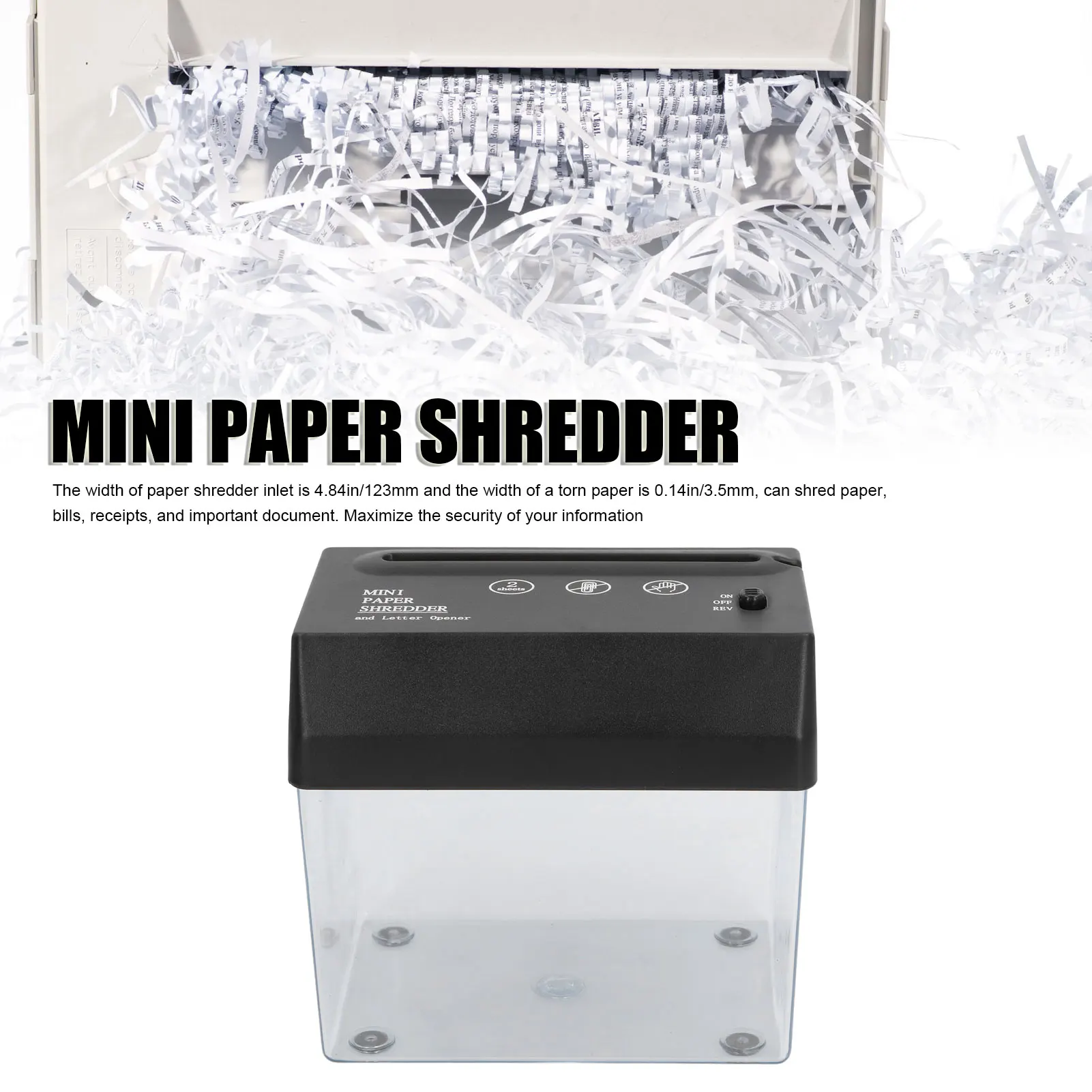 Mini Electric Paper  Mini Paper  USB Electric Portable Desktop Small  Strip Cutting Tool for Office