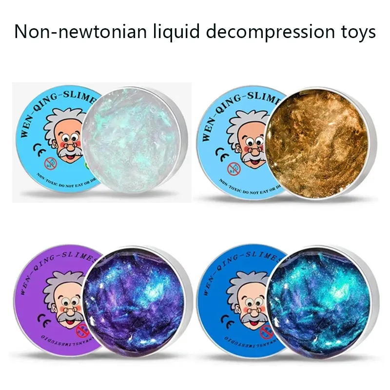 Lab Putty Crystal Clear Glass (1 Pack) Best Thinking Smart Crazy Stress Putty with Tin, Sensory & Bouncing Toy Children Gifts