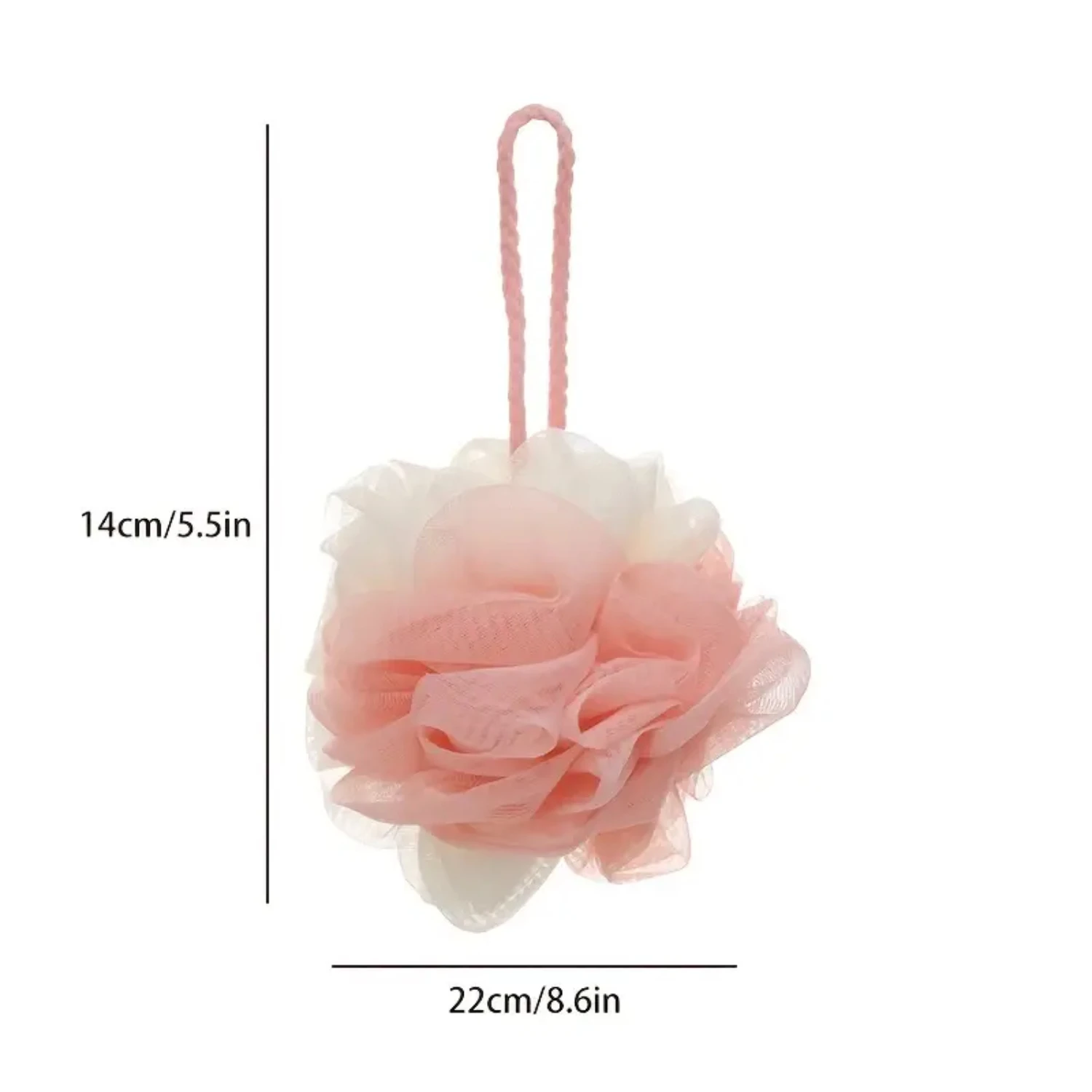 푹신한 1개 목욕 타월, 부드럽고 흡수성이 뛰어난 샤워 플라워 목욕 공