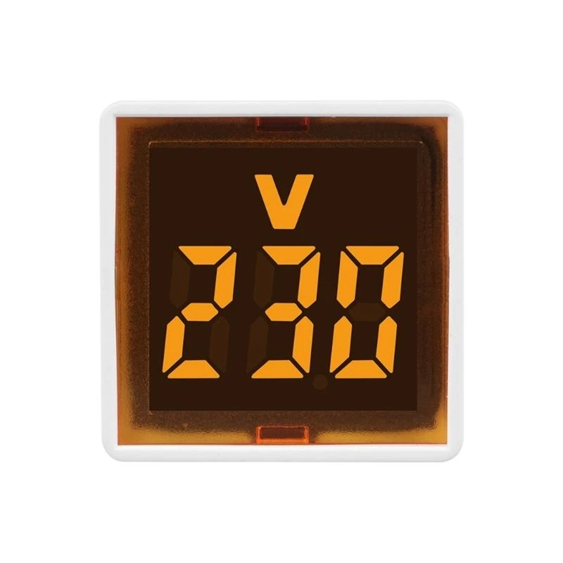 แรงดันไฟฟ้าดิจิตอลเมตรตารางที่ใสแสดง 220V/230V เครื่องทดสอบไฟฟ้าในครัวเรือน C7AC C7AC