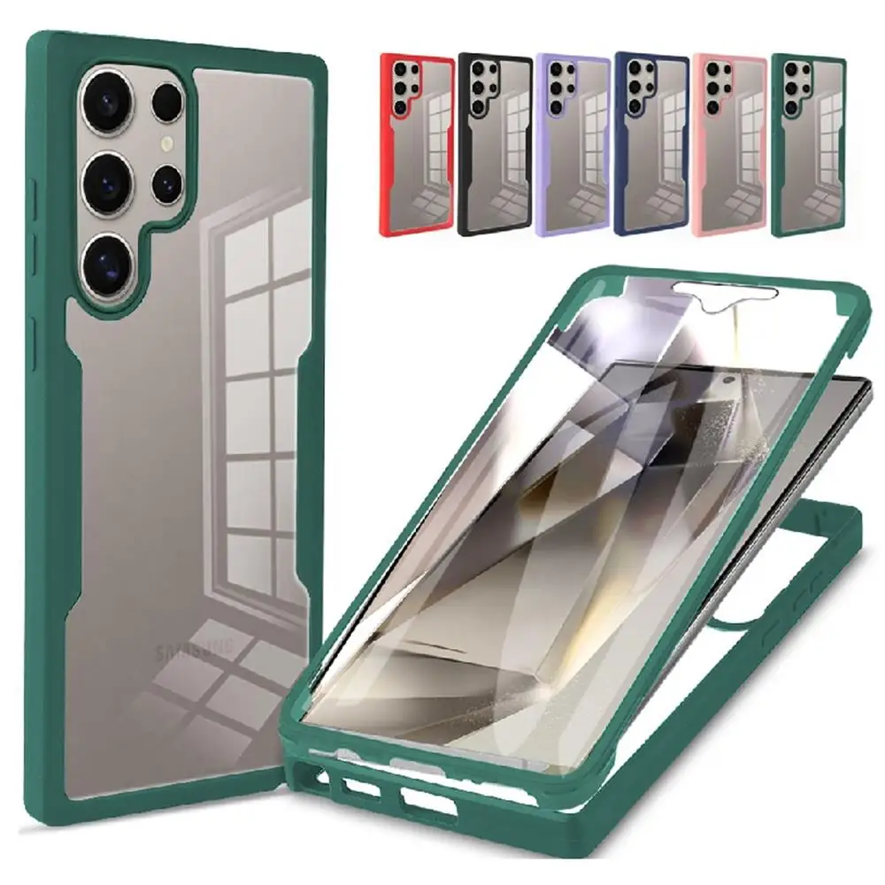 360 Full Protection Screen Clear Case For Samsung Galaxy S26 S25 S24 S23 S22 S21 S20 FE Plus Edge Ultra Bumper Shockproof Cover
