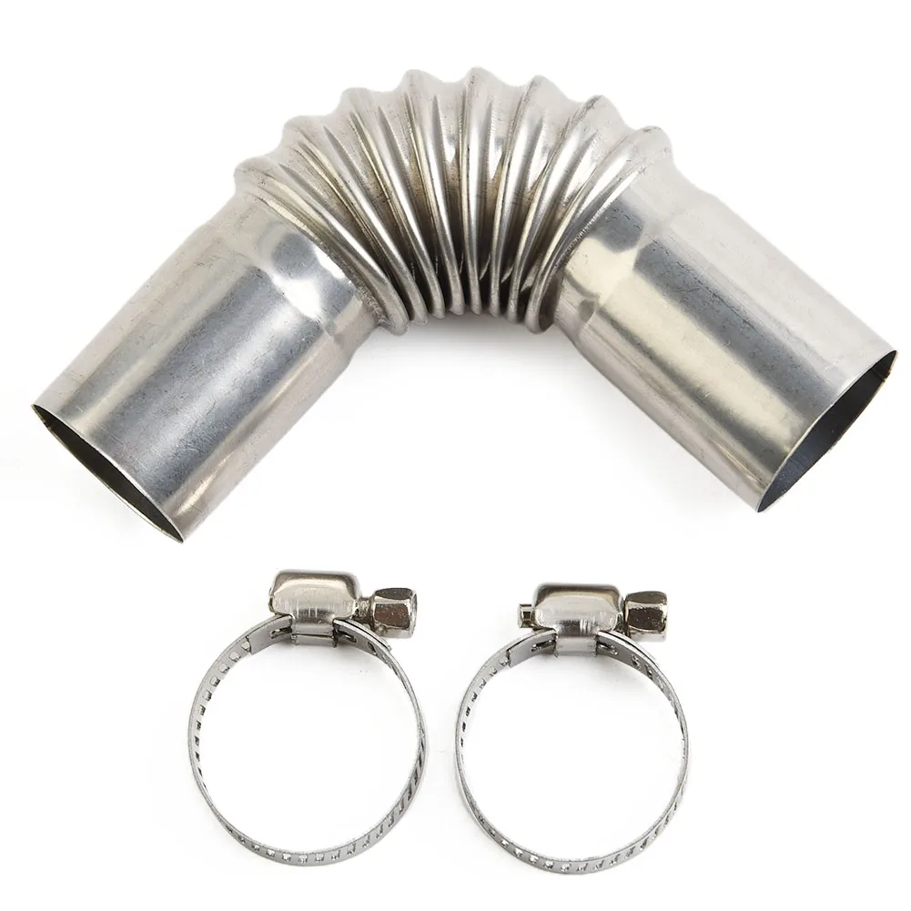 Car Exhaust Pipe Clip Stainless Steel Silver For Eberspacher For Webasto Diesel Heater 25mm Exhaust Pipe Tube Elbow Connector