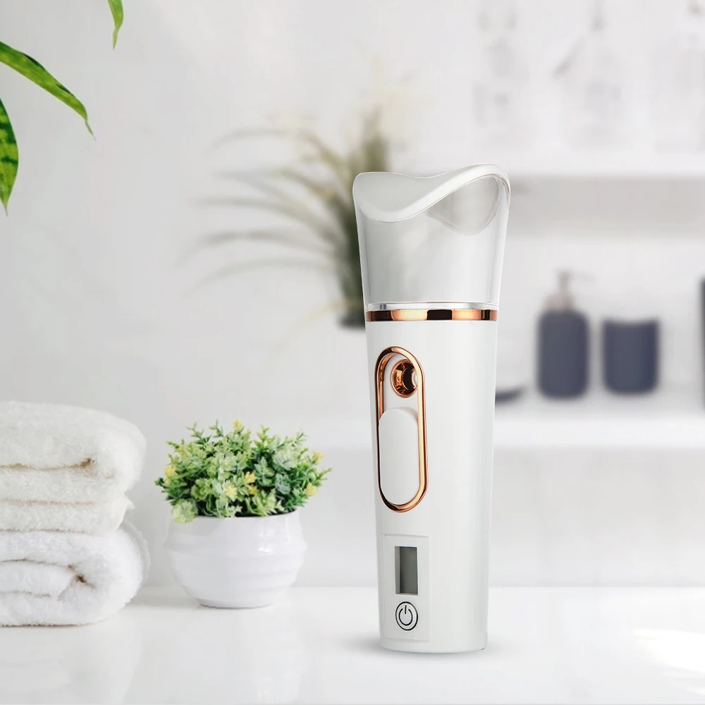 Nano Mist Facial Sprayer with Skin Moisture Tester Deep Hydrating Face Nebulizer,Oil Control Pore Minimizing Soothing Calming