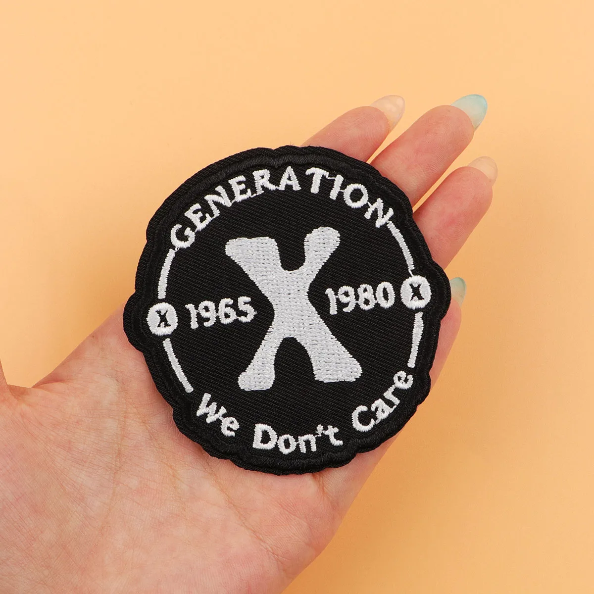 

Generation Embroidery Patch 1965 x 1980 Iron On Patches For Clothing Thermoadhesive Patches On Clothes DIY Sew Badges