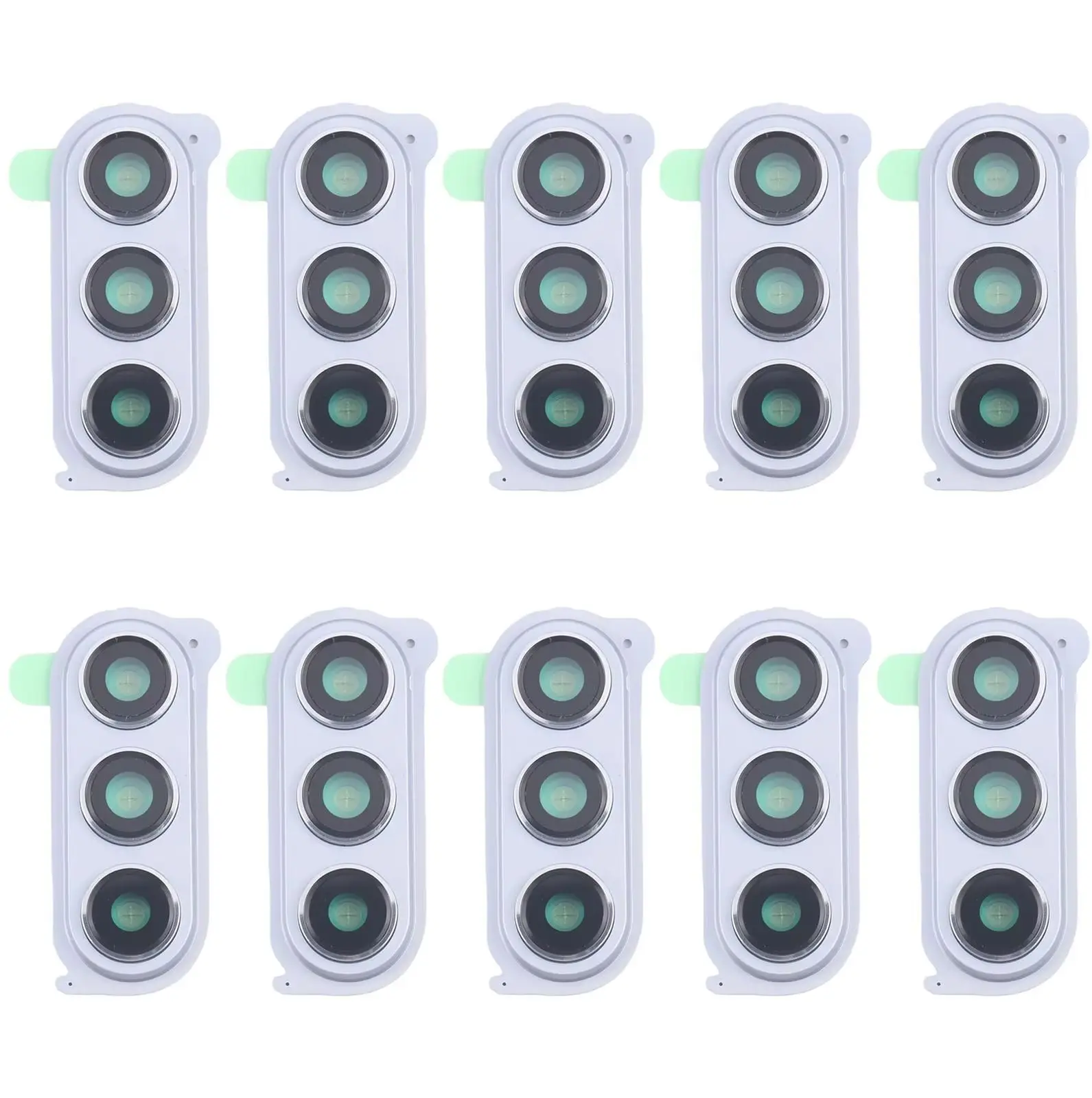 For Samsung Galaxy Z Fold5 SM-F946B 10pcs Rear Camera Lens With Cover (Blue)