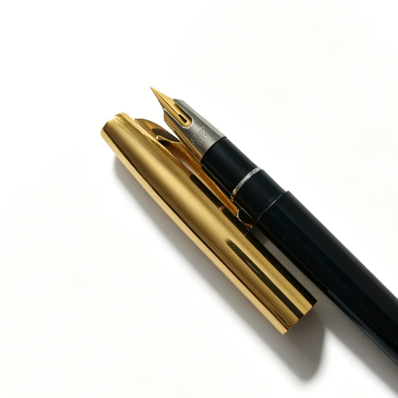 Luxury Special Crown Fountain Pen Iridium Hooded Nib F 0.5mm Office Writing Vintage Squeeze Ink Absorption Japanese Stationery