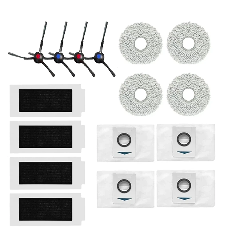 สําหรับ Ecovacs T30 / T30 Max / T30 Pro หุ่นยนต์สูญญากาศแปรง Mop Pad ถุงเก็บฝุ่นอะไหล่ทดแทน