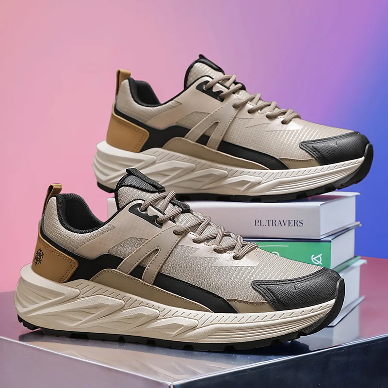 

Новинка 2025 года, уличная походная и беговая обувь, мужская обувь в стиле ретро, большая повседневная обувь, дышащая и модная